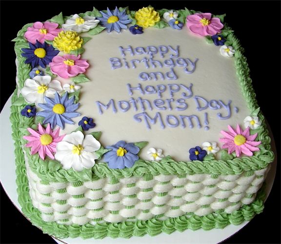 9 Square Cakes For Mom Photo Happy Birthday Mom Cake Mothers Day
