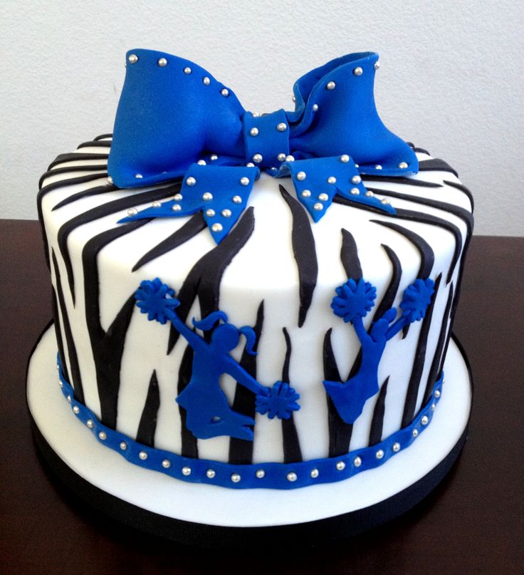 Zebra Cheer Cake Zebra Cheer Cake