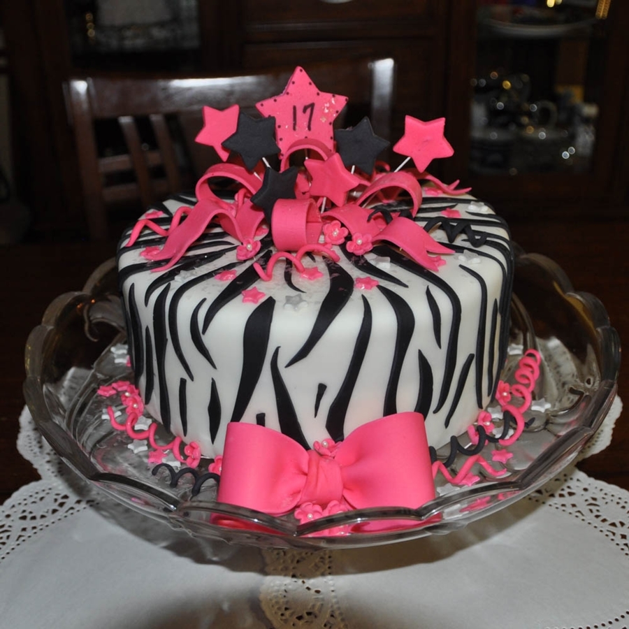 17th Birthday Pink Cake 17th Birthday Pink Cake