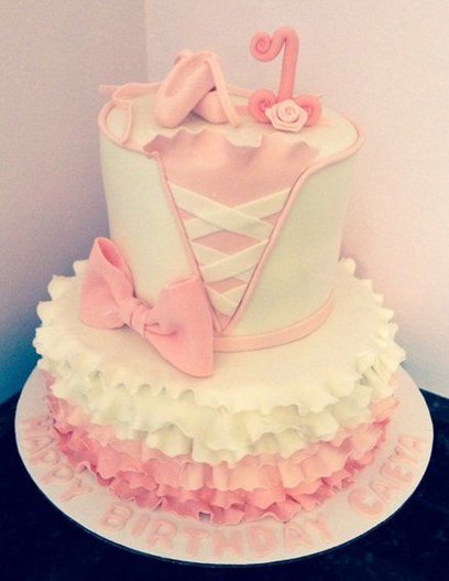 Ballerina Themed Birthday Cake