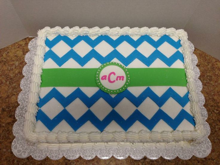 Chevron Sheet Cake Chevron Sheet Cake
