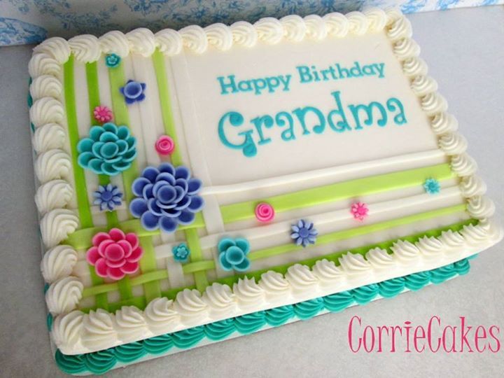 Flower Sheet Birthday Cake Flower Sheet Birthday Cake