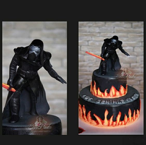 Kylo Ren Star Wars Birthday Cake Kylo Ren Star Wars Birthday Cake