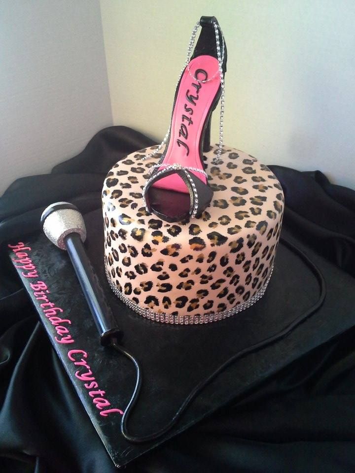 Leopard Print Shoe Cake Leopard Print Shoe Cake