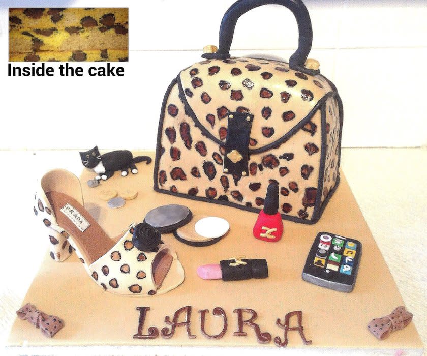 Leopard Print Sponge Cake Leopard Print Sponge Cake