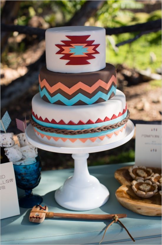 11 Native Design Wedding Cakes Photo Native American Birthday Cake