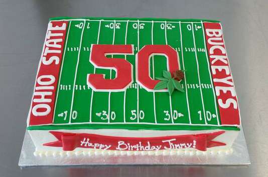 Ohio State Buckeyes Birthday Cake Ohio State Buckeyes Birthday Cake