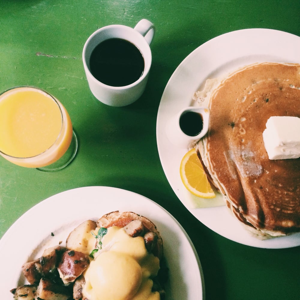 Orange Juice Pancakes and Sausages Orange Juice Pancakes and Sausages