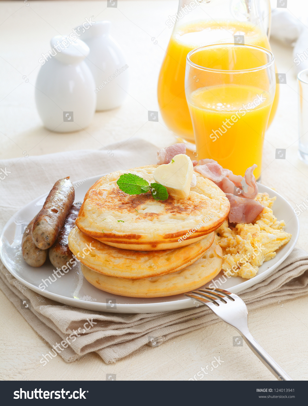 Orange Juice Pancakes Sausage Eggs and Bacon Orange Juice Pancakes Sausage Eggs and Bacon