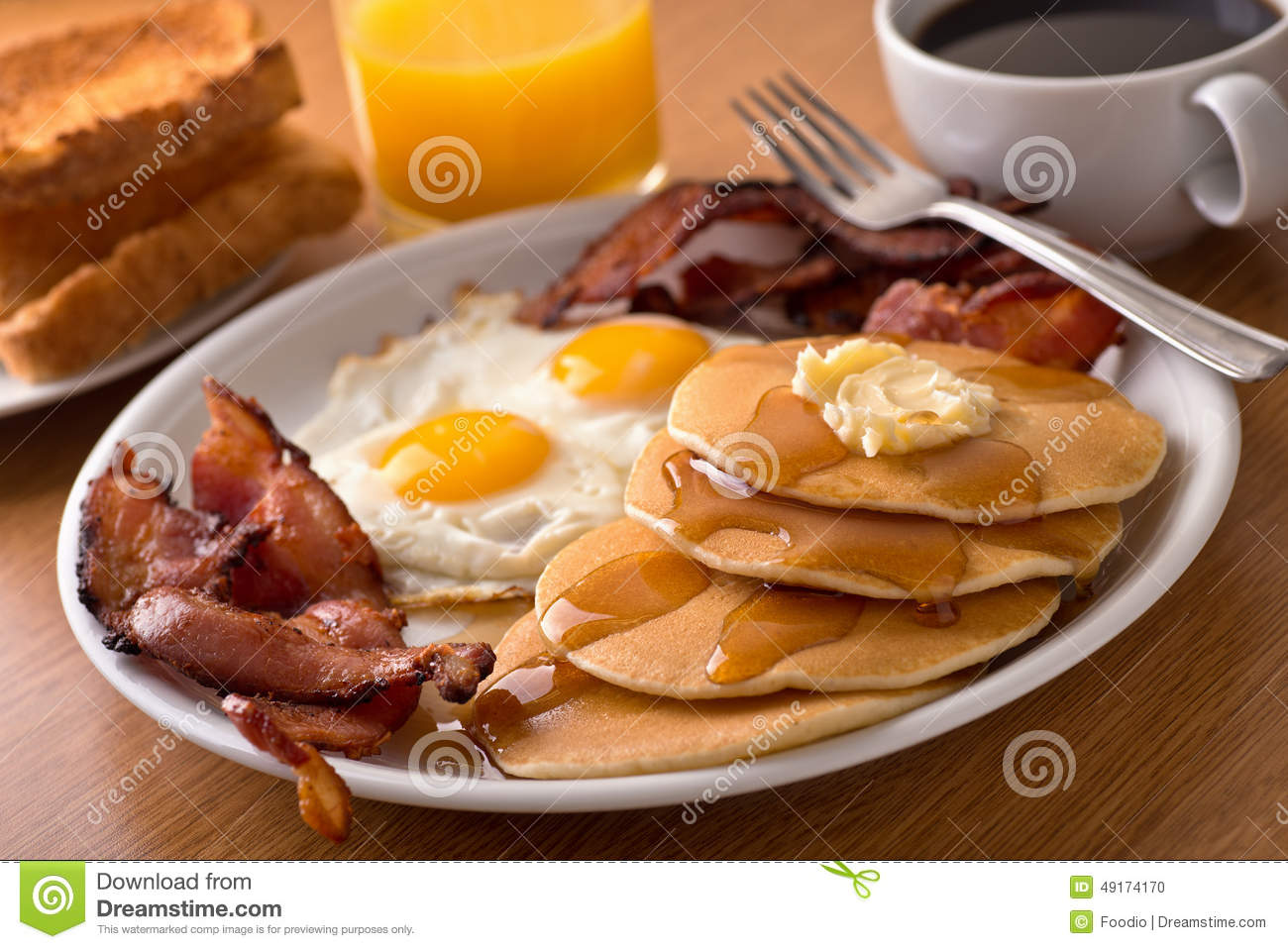 Orange Juice Pancakes Sausage Eggs and Bacon Orange Juice Pancakes Sausage Eggs and Bacon