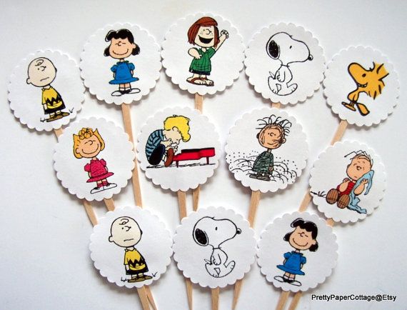 Peanuts Gang Cupcake Topper