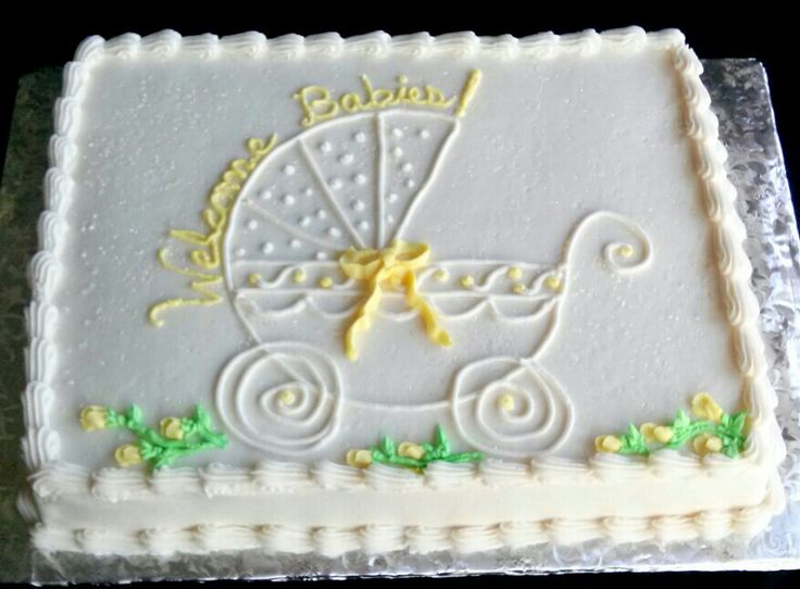 Simple Baby Shower Sheet Cakes Simple Baby Shower Sheet Cakes