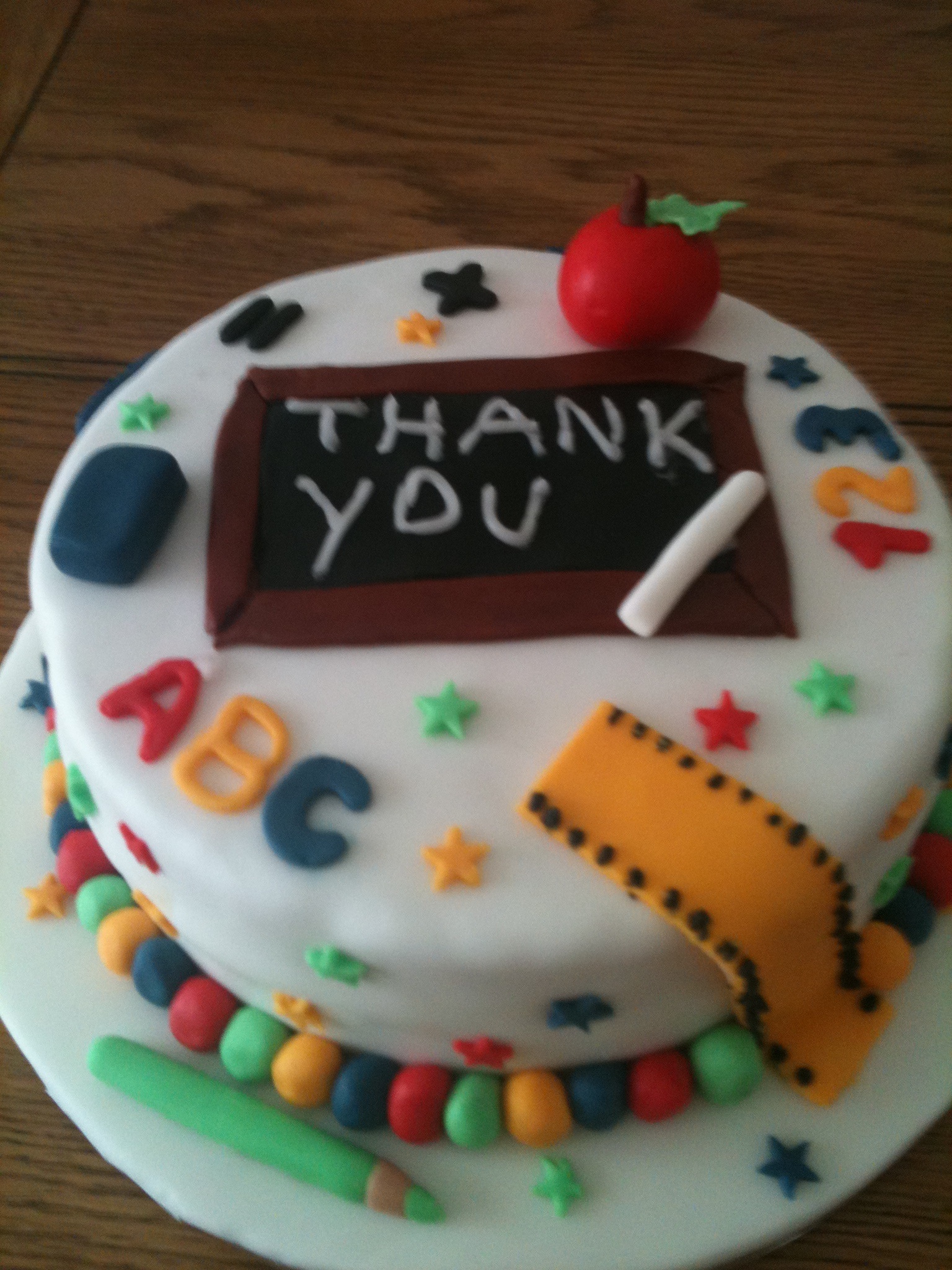 Thank You Teacher Cake