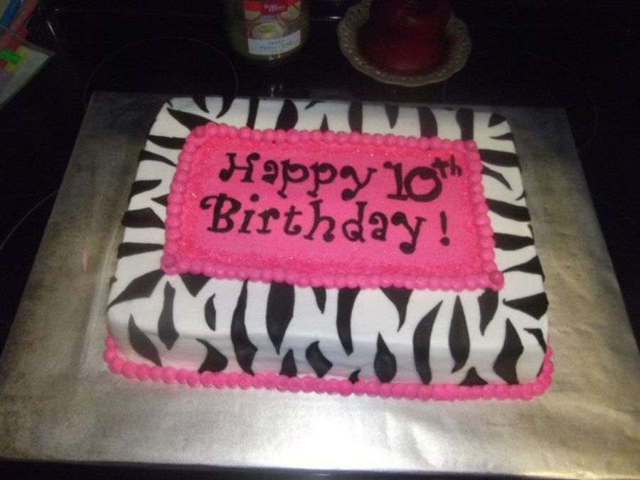 Zebra Sheet Cake Zebra Sheet Cake
