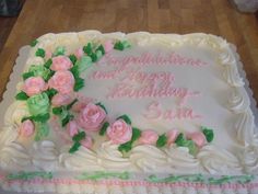 Birthday Sheet Cakes with Roses Birthday Sheet Cakes with Roses