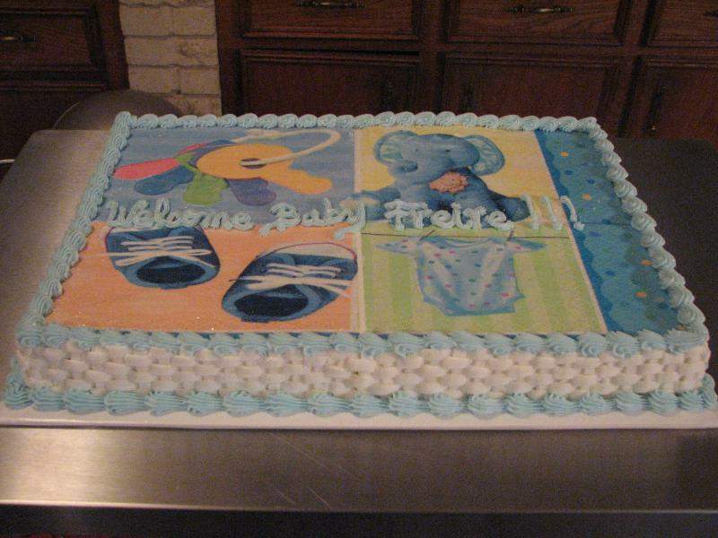 Boy Baby Shower Sheet Cake Ideas