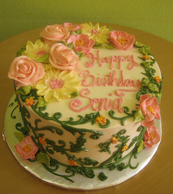 Buttercream Flower Cake Buttercream Flower Cake