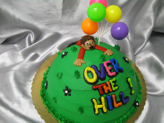Funny Over the Hill Birthday Cakes for Men