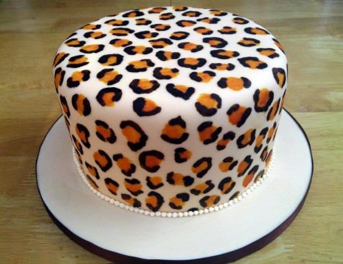 Leopard Print Birthday Cake Leopard Print Birthday Cake