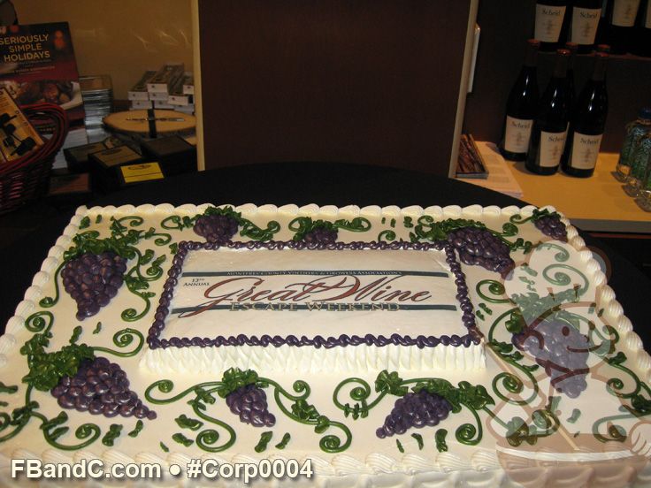 Sheet Cakes with Grapes Clusters Sheet Cakes with Grapes Clusters