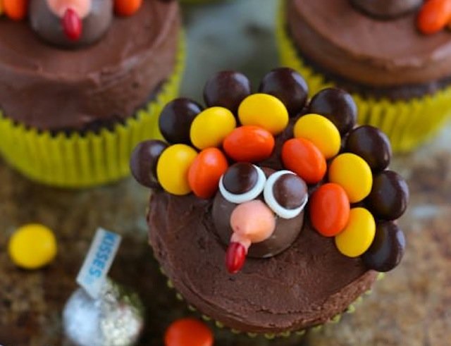Thanksgiving Turkey Cupcakes Recipe Thanksgiving Turkey Cupcakes Recipe