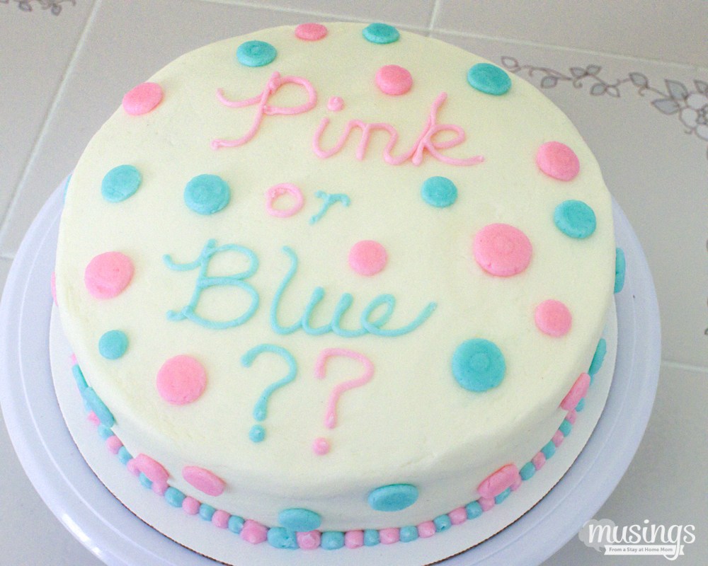 Baby Gender Reveal Cake Baby Gender Reveal Cake