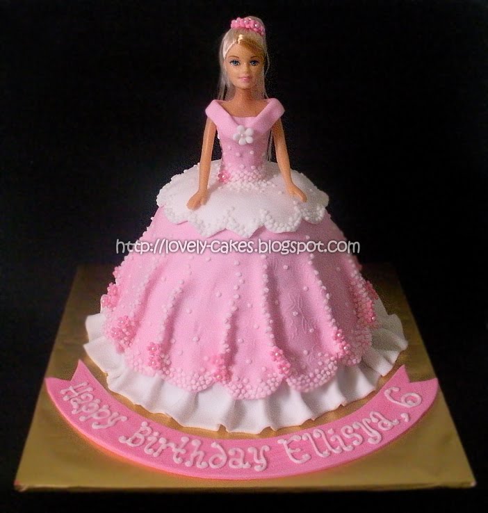 12 Doll Cakes With Fondant Photo Barbie Doll Cake Princess Doll