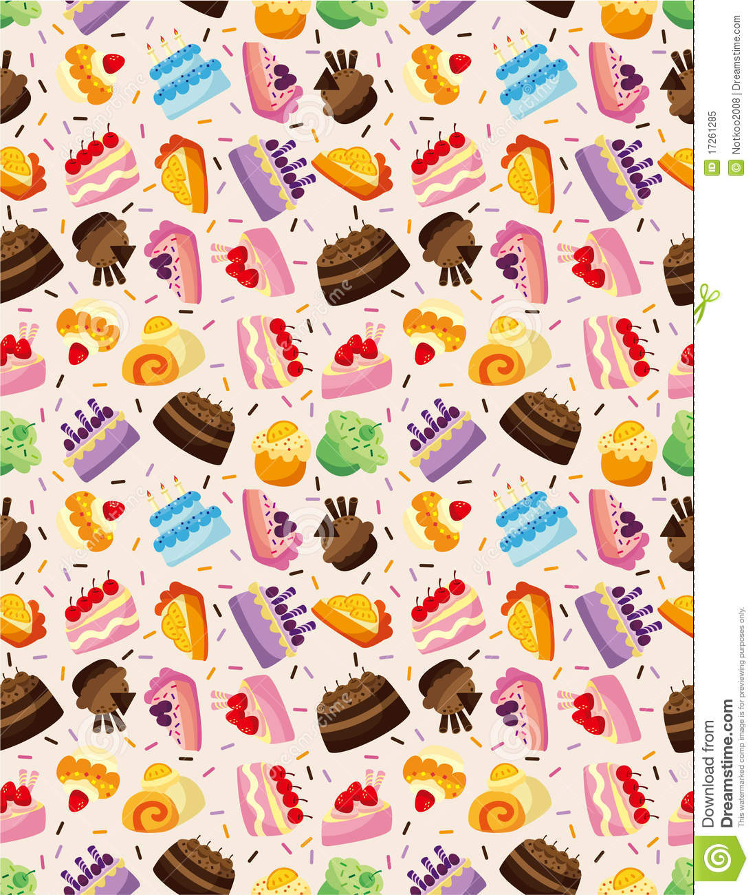 Free Seamless Cake Pattern Free Seamless Cake Pattern
