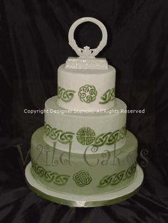 Irish Celtic Knot Wedding Cake Irish Celtic Knot Wedding Cake