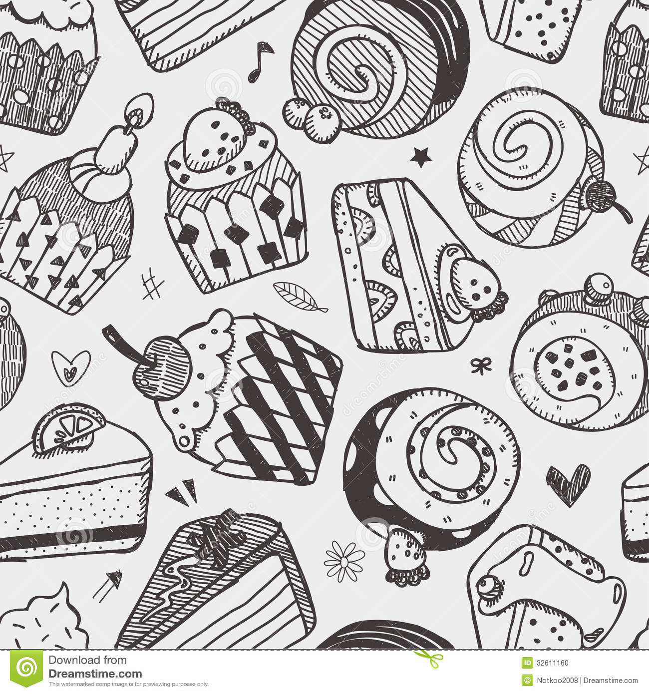 Vector Cake Pattern Vector Cake Pattern