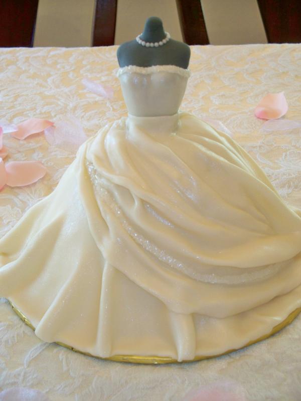 Wedding Shower Dress Cake Wedding Shower Dress Cake