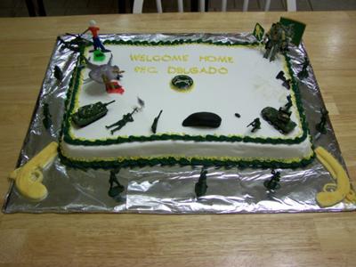 Army Military Birthday Cake