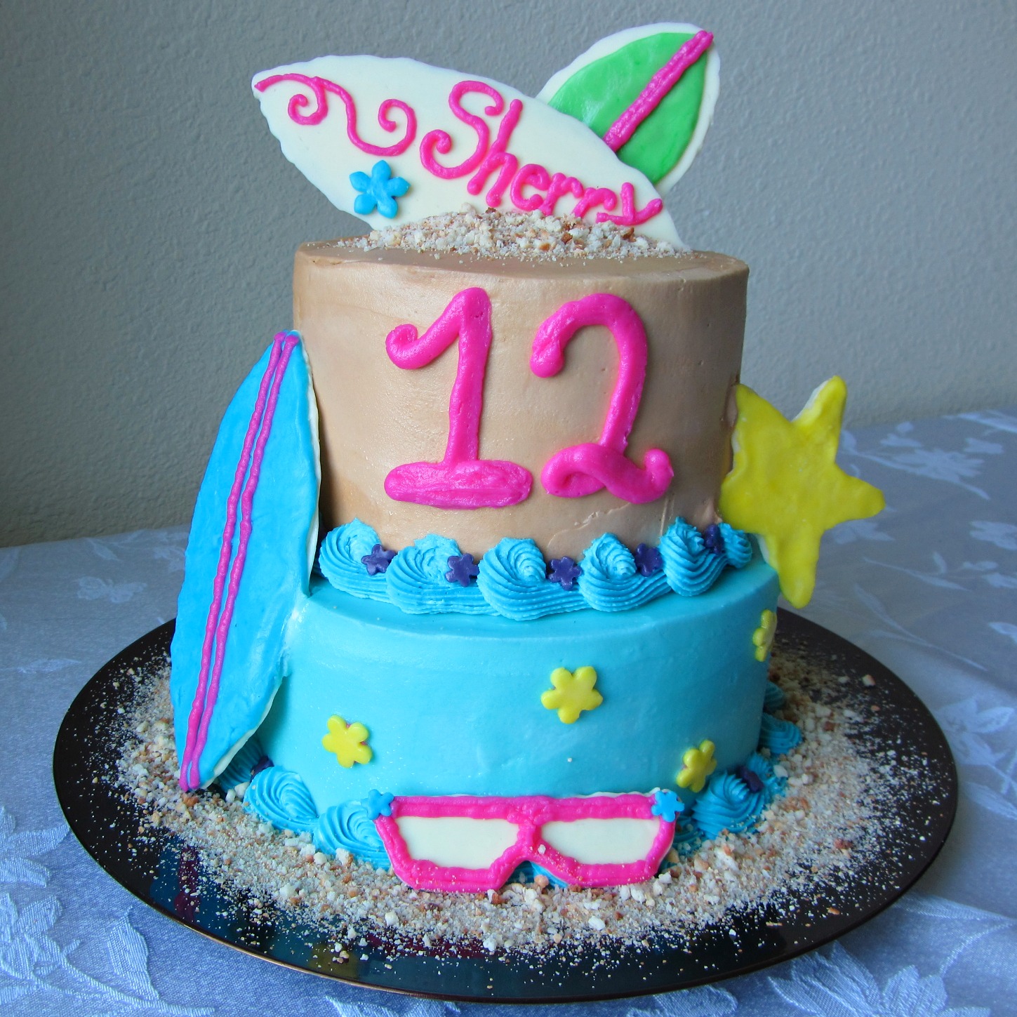 Beach Party Birthday Cake