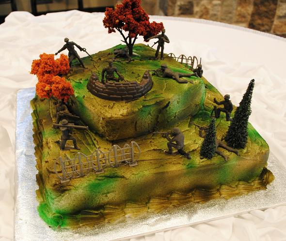 Boys Army Birthday Cake