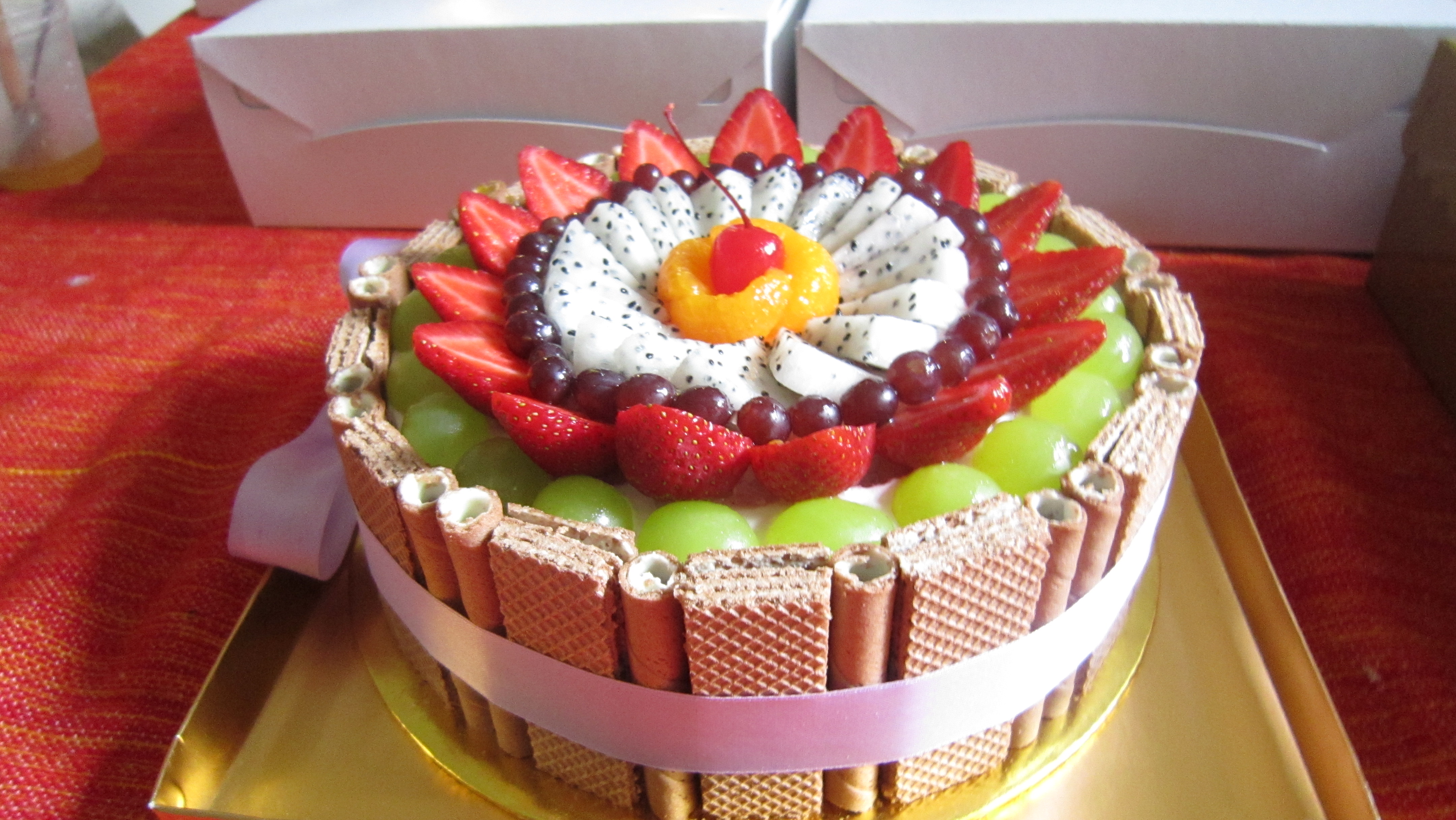 Cake with Fruit On Top