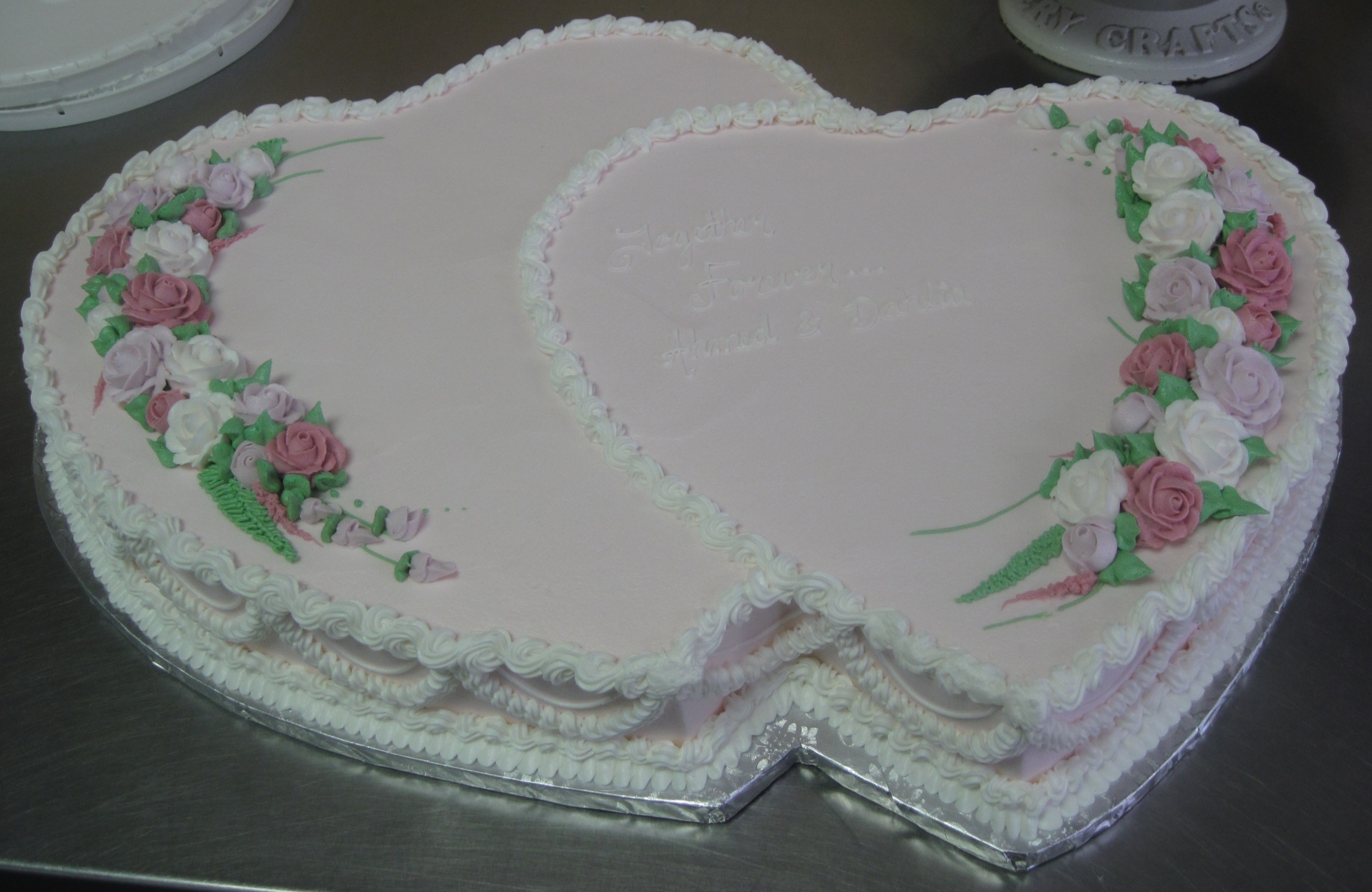 Double Heart Shaped Wedding Cakes Double Heart Shaped Wedding Cakes