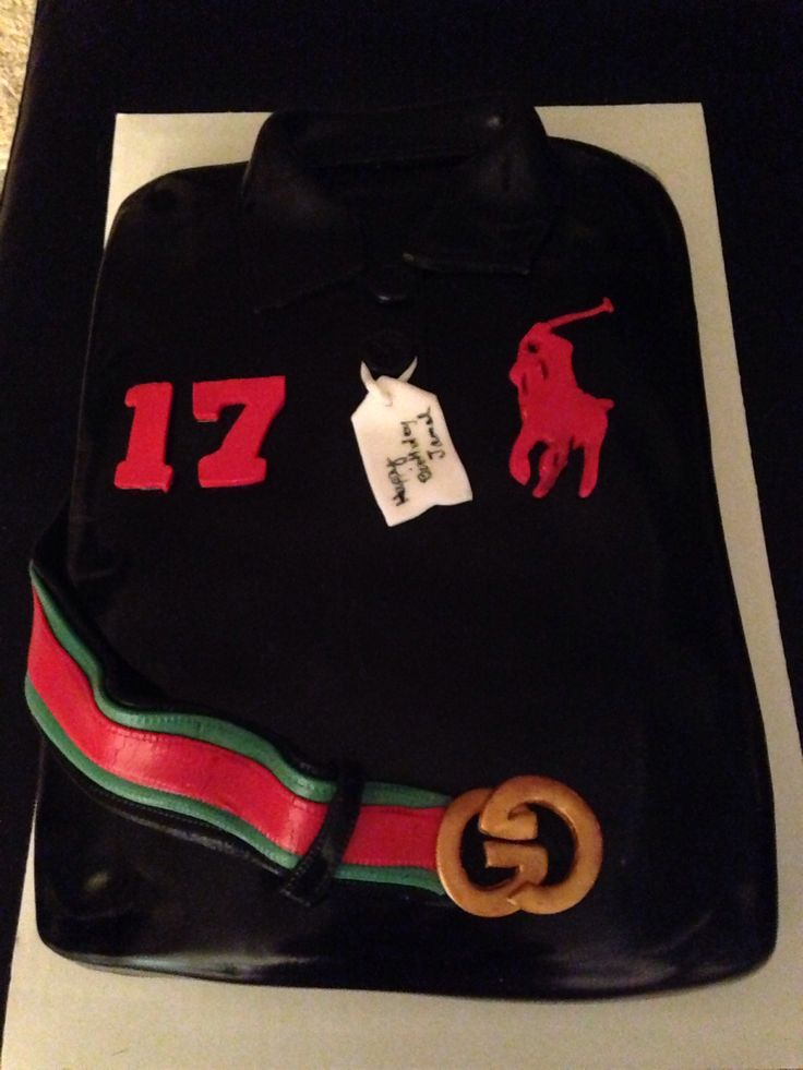 Gucci with Polo Shirt Cake Gucci with Polo Shirt Cake