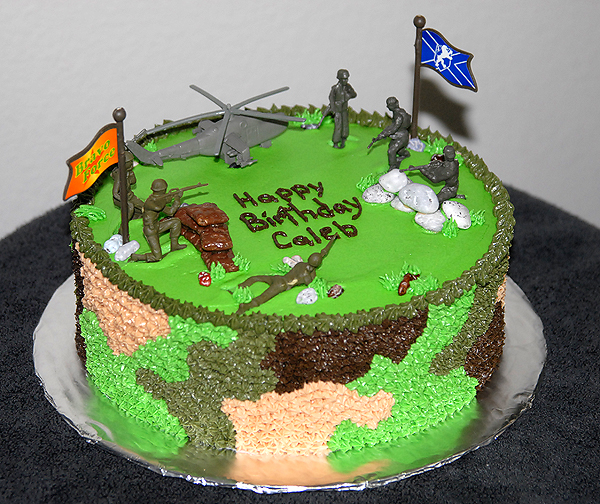Happy Birthday Army Cake