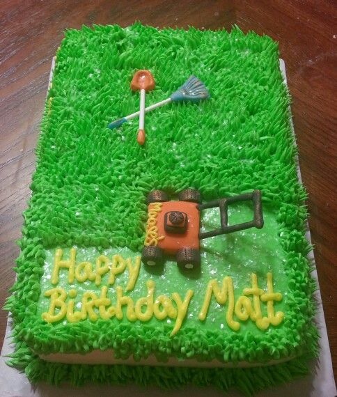 Lawn Mower Birthday Cake