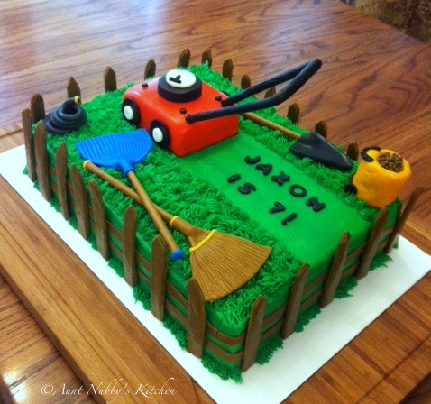 Lawn Mower Birthday Cake