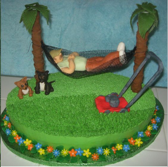 Lawn Mower Birthday Cake