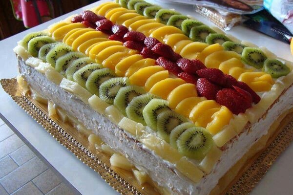 Mexican Tres Leches Cake with Fruit