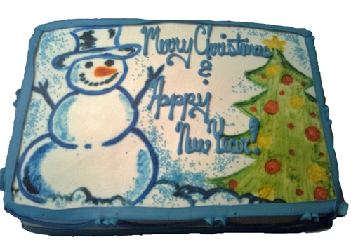 Snowman Christmas Sheet Cake Snowman Christmas Sheet Cake