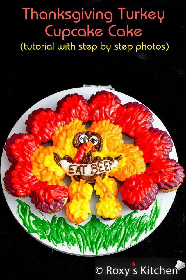 Thanksgiving Turkey Cupcake Cake Thanksgiving Turkey Cupcake Cake