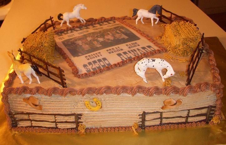 Western Cowboy Theme Sheet Cakes Western Cowboy Theme Sheet Cakes