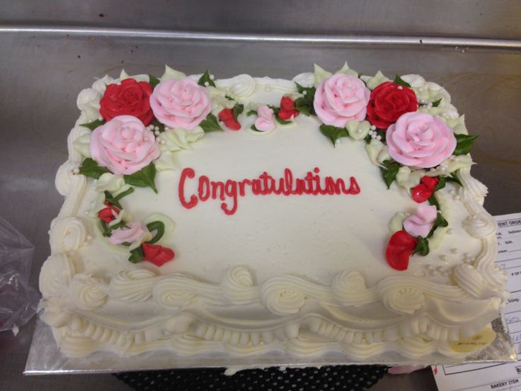 1 4 Sheet Cake with Pastel Roses 1 4 Sheet Cake with Pastel Roses