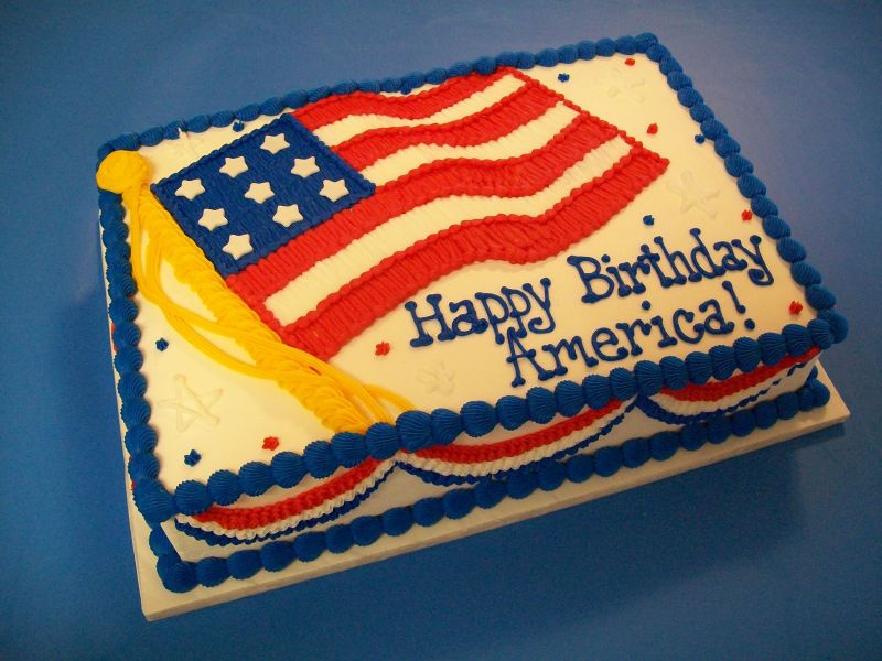 American Flag Birthday Cake American Flag Birthday Cake