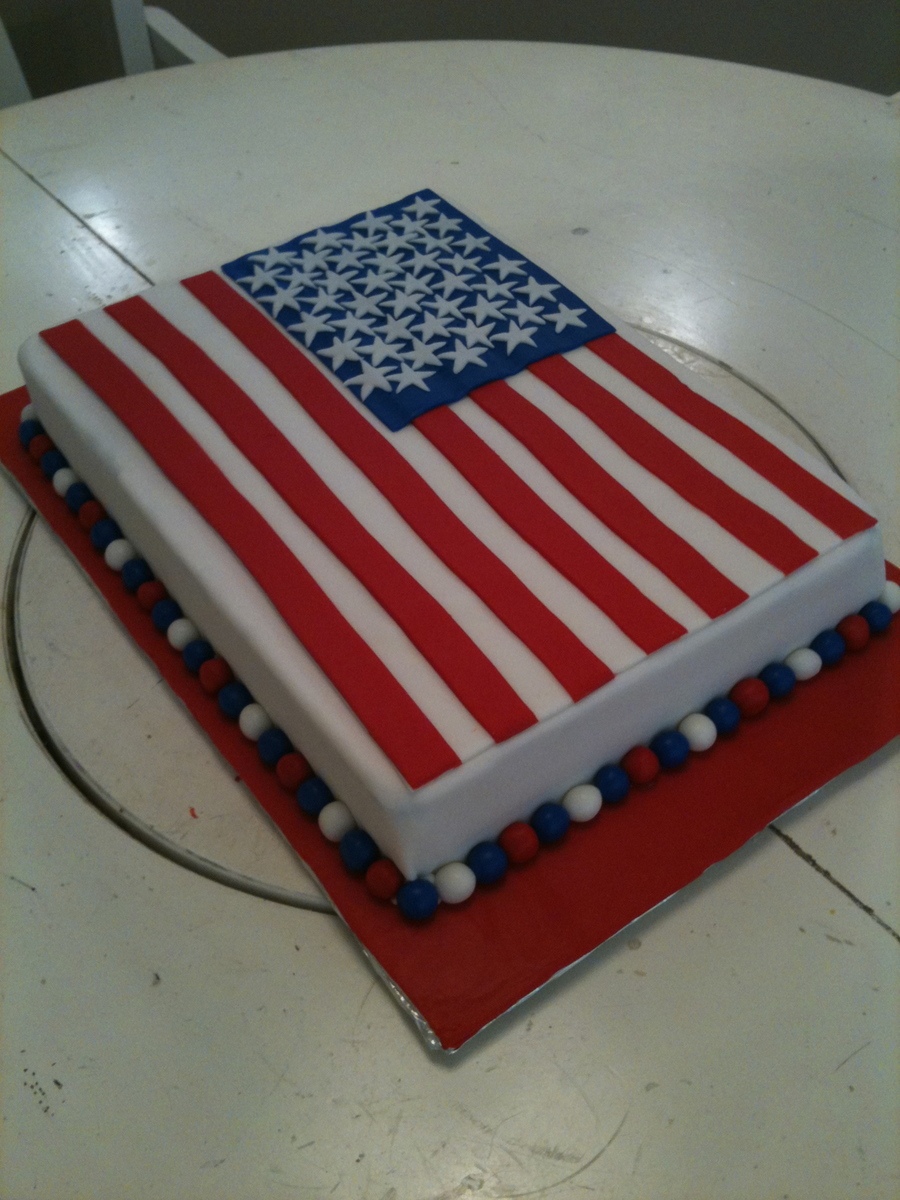 American Flag Cake American Flag Cake