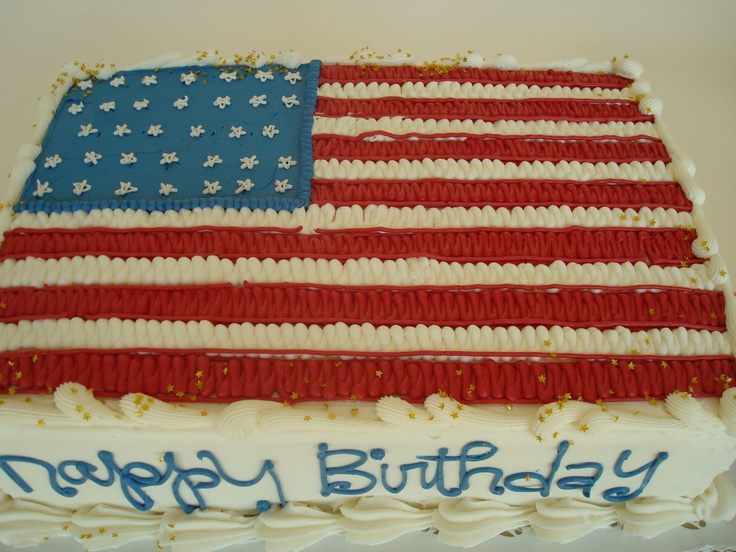American Flag Sheet Cake American Flag Sheet Cake
