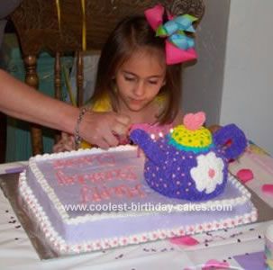 Homemade Tea Party Birthday Cakes for Girls Homemade Tea Party Birthday Cakes for Girls